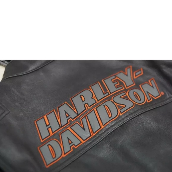 Harley Davidson Screaming Eagle Men's Motorcycle Motorbike Real Leather Jacket - Picture 4 of 7